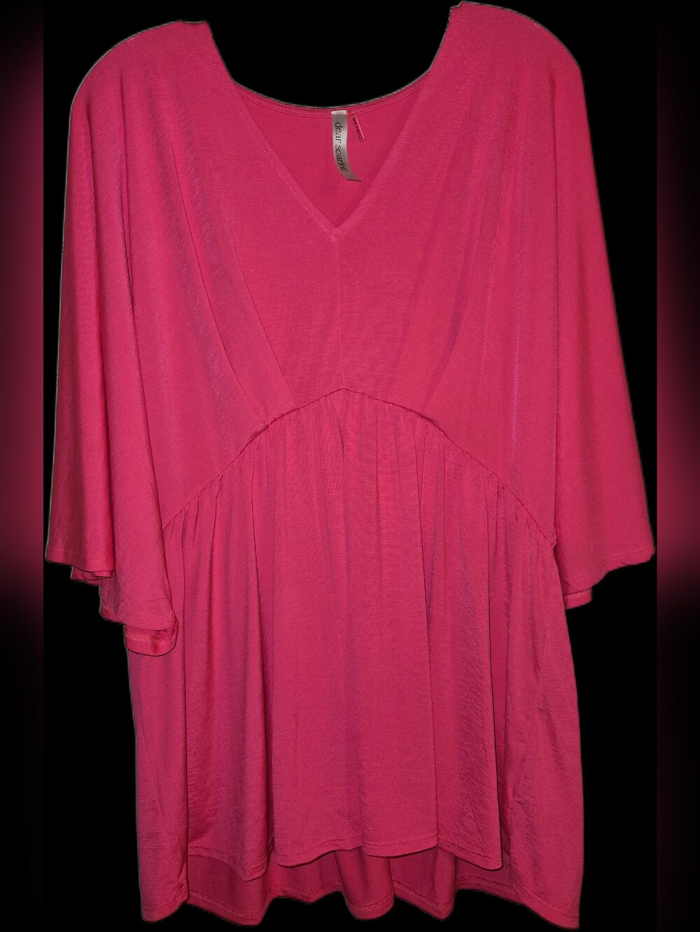 Women’s Dear Scarlett Pink Dreamer Top Blouse Size Large - Picture 8 of 9
